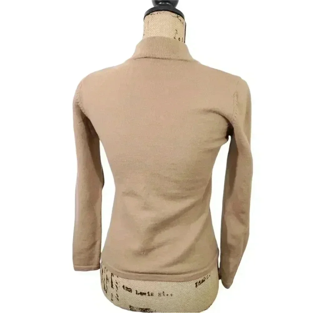 Vintage Wool Puff Shoulder Turtle neck sweater. Size small - Picture 3 of 4